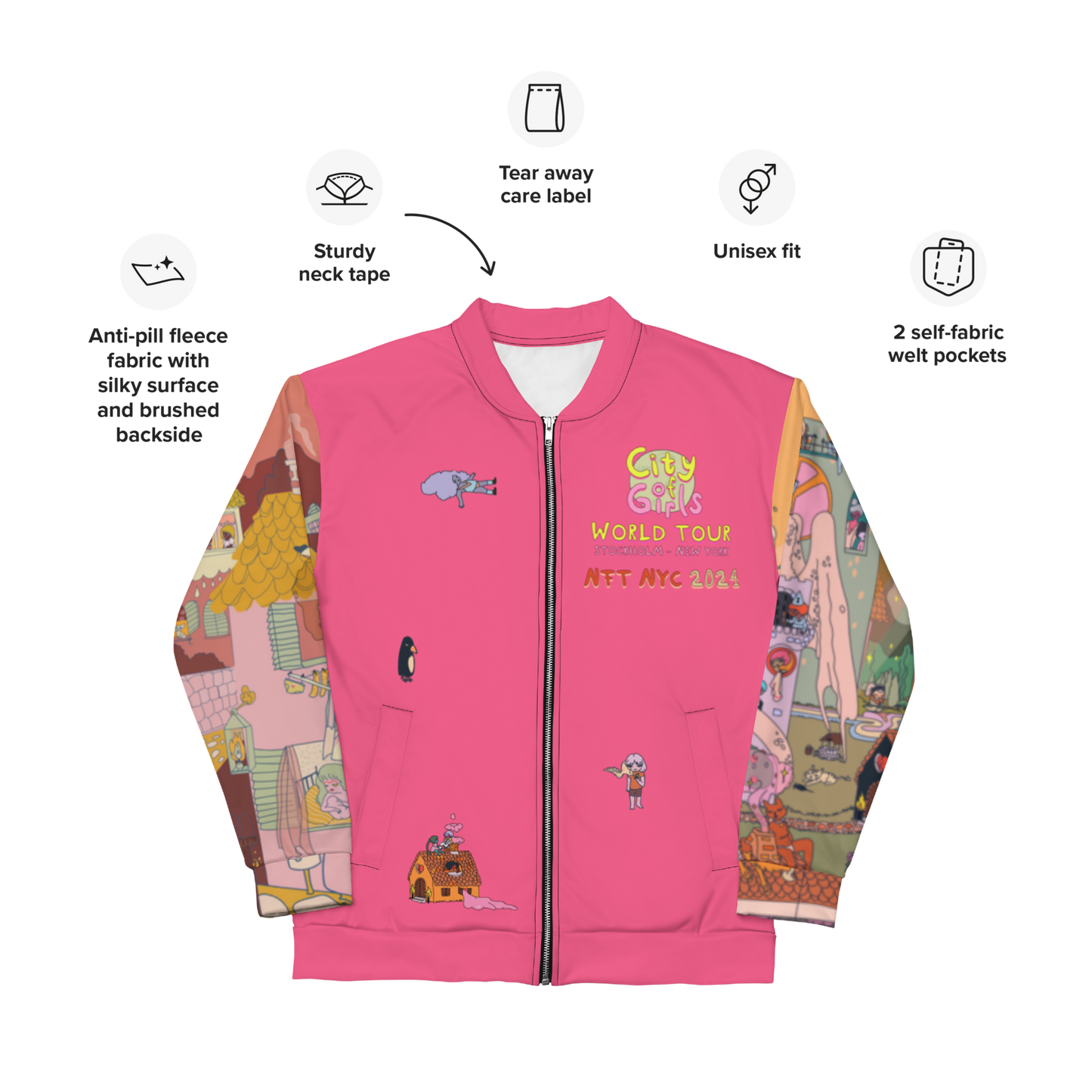 City of Girls NFT NYC 2024 Bomber Jacket