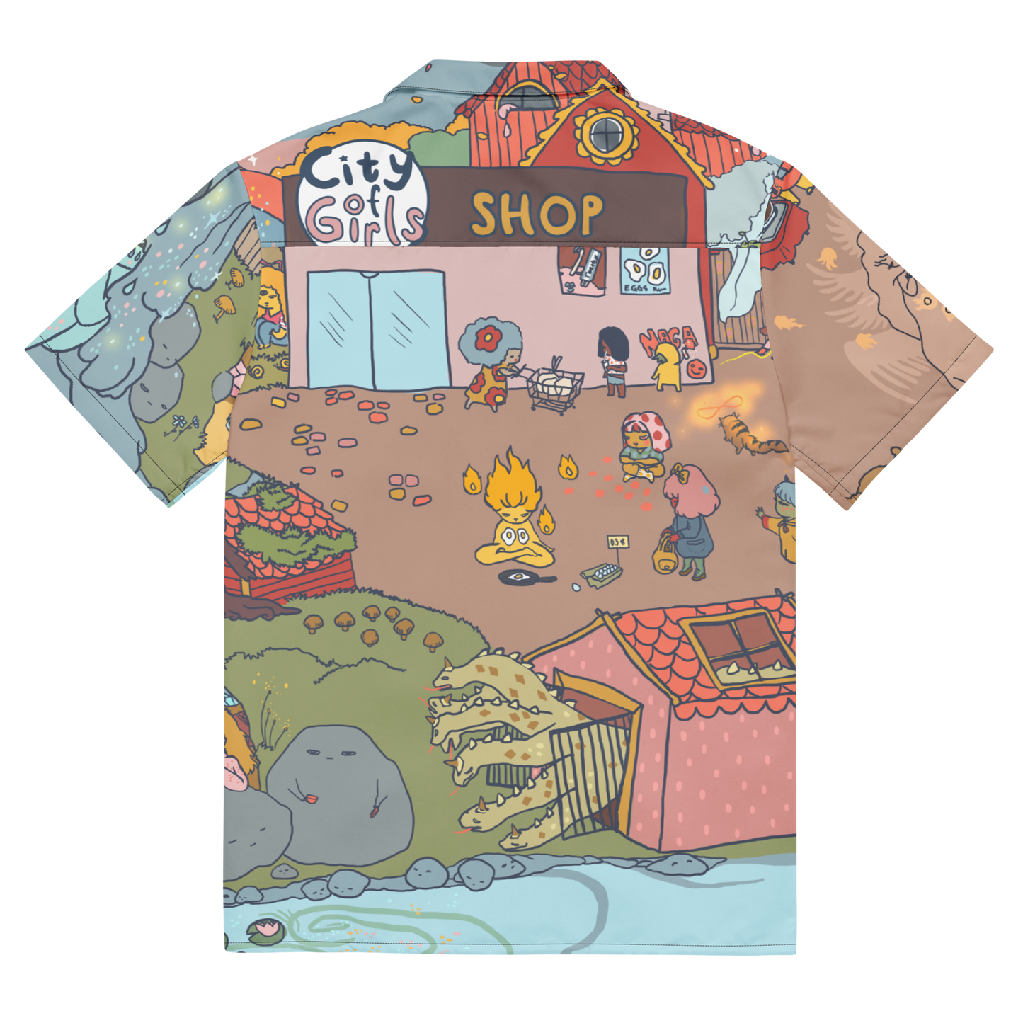 City of Girls Small Town Button Shirt