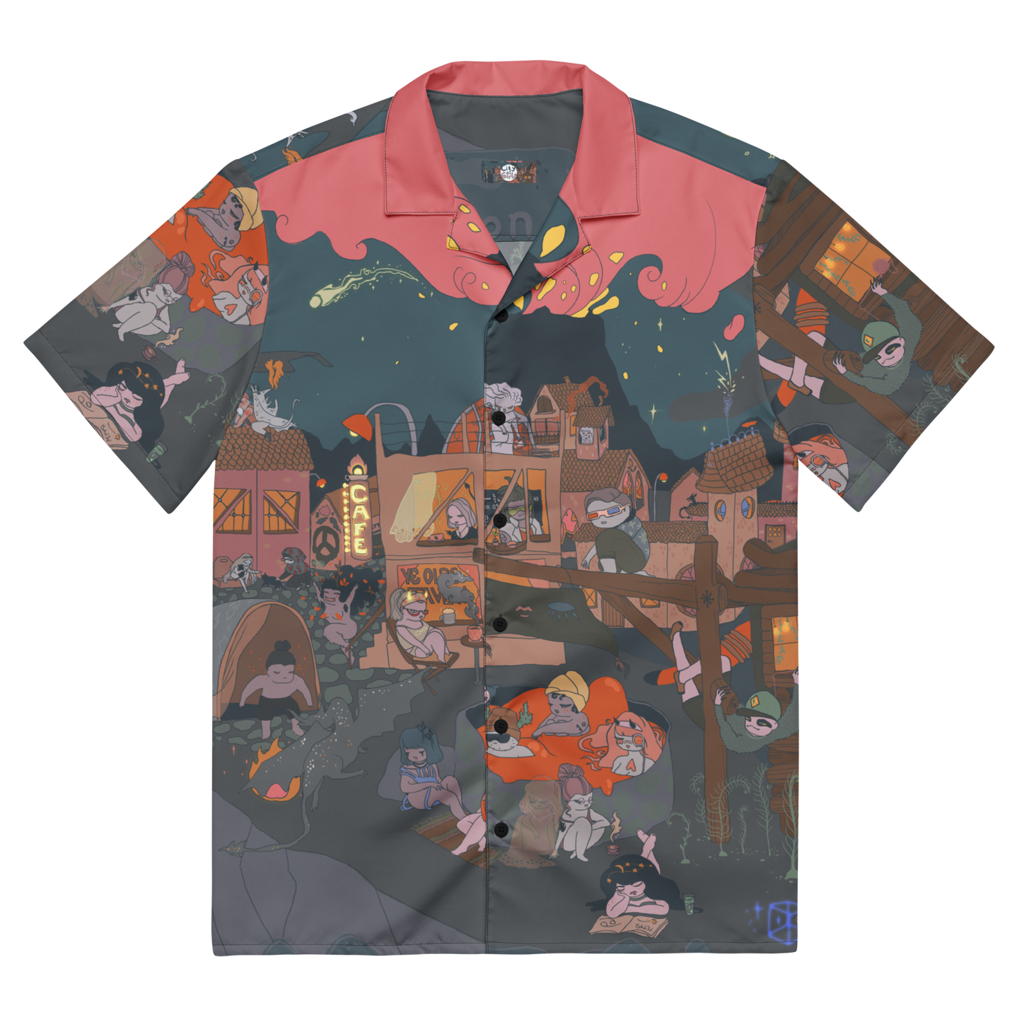 Dragon City Button Shirt