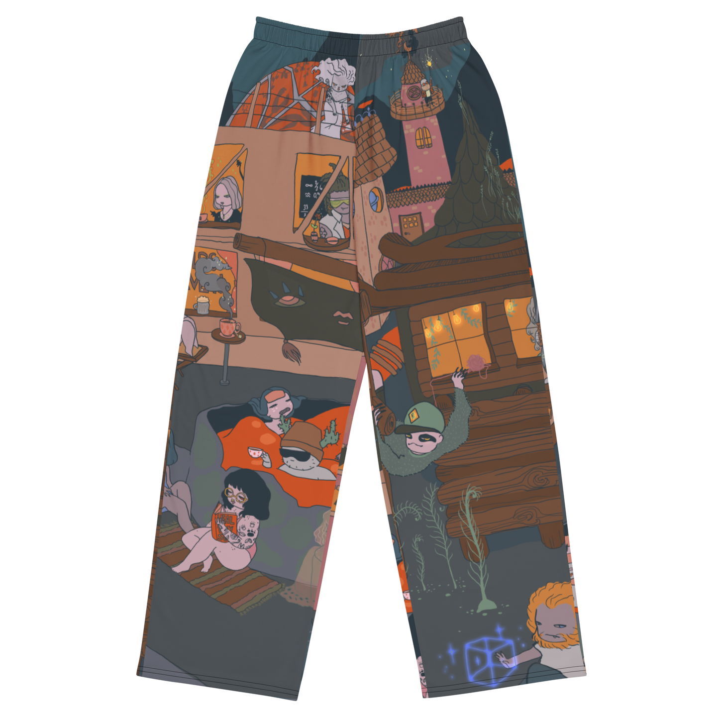 Dragon City Wide-leg Pants