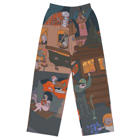 Dragon City Wide-leg Pants