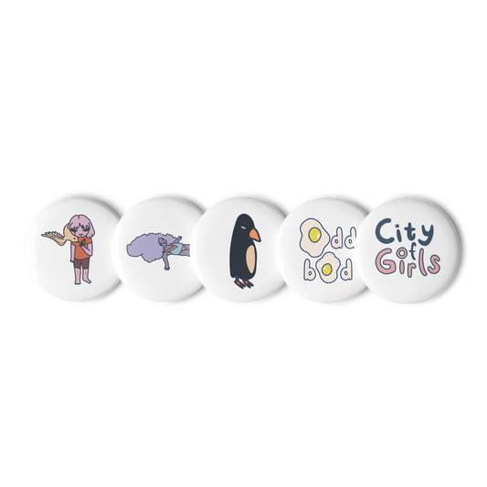 City of Girls Friends Pin Buttons