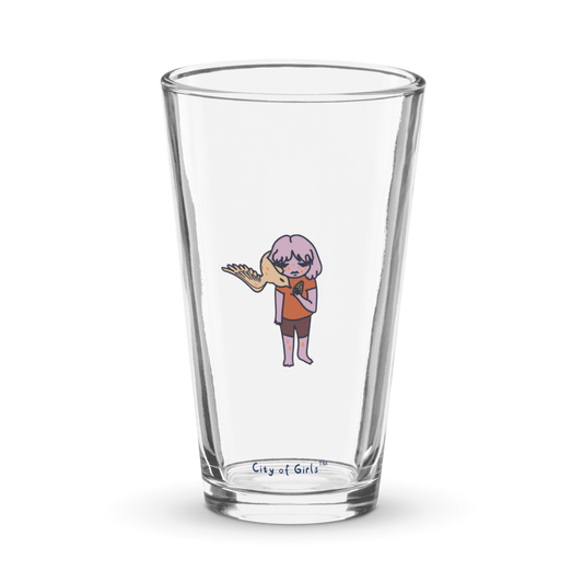 Birdgirl Shaker pint glass