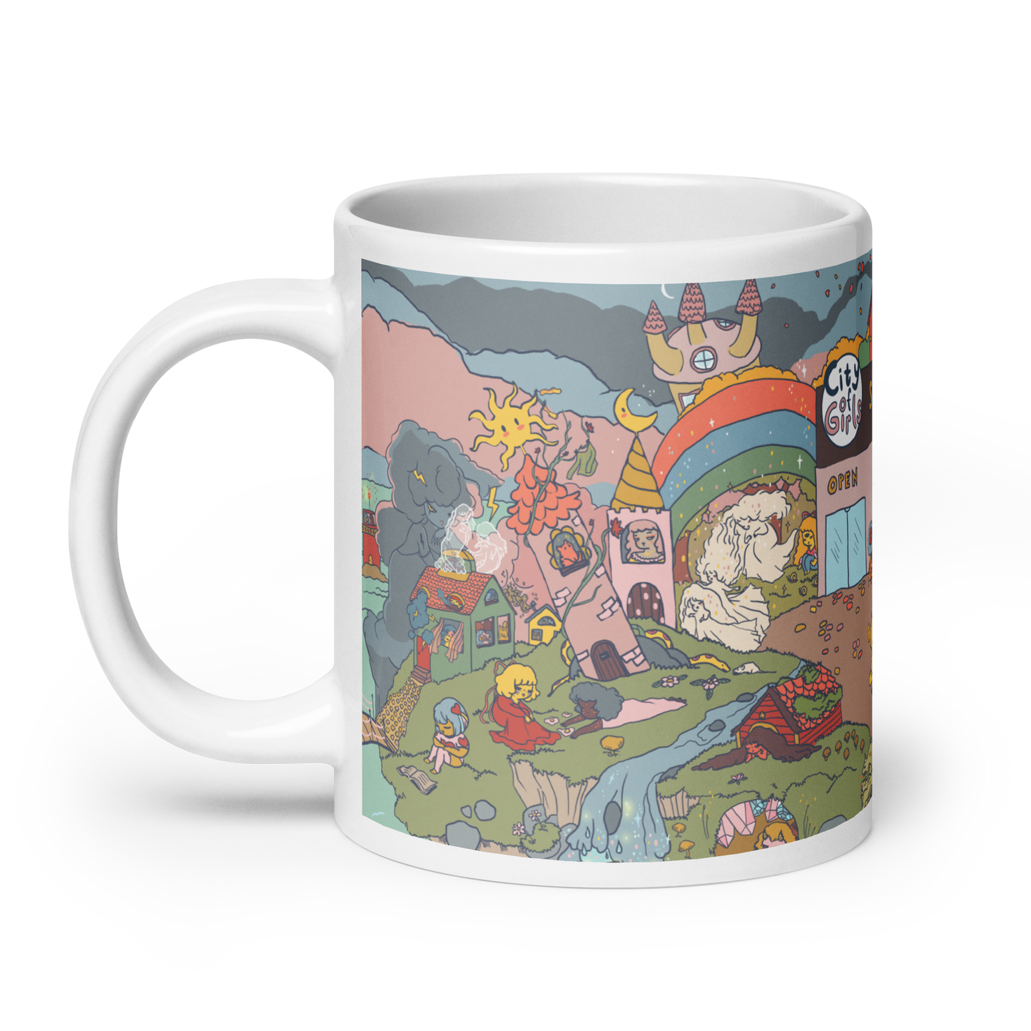 City of Girls Small Town Glossy Mug